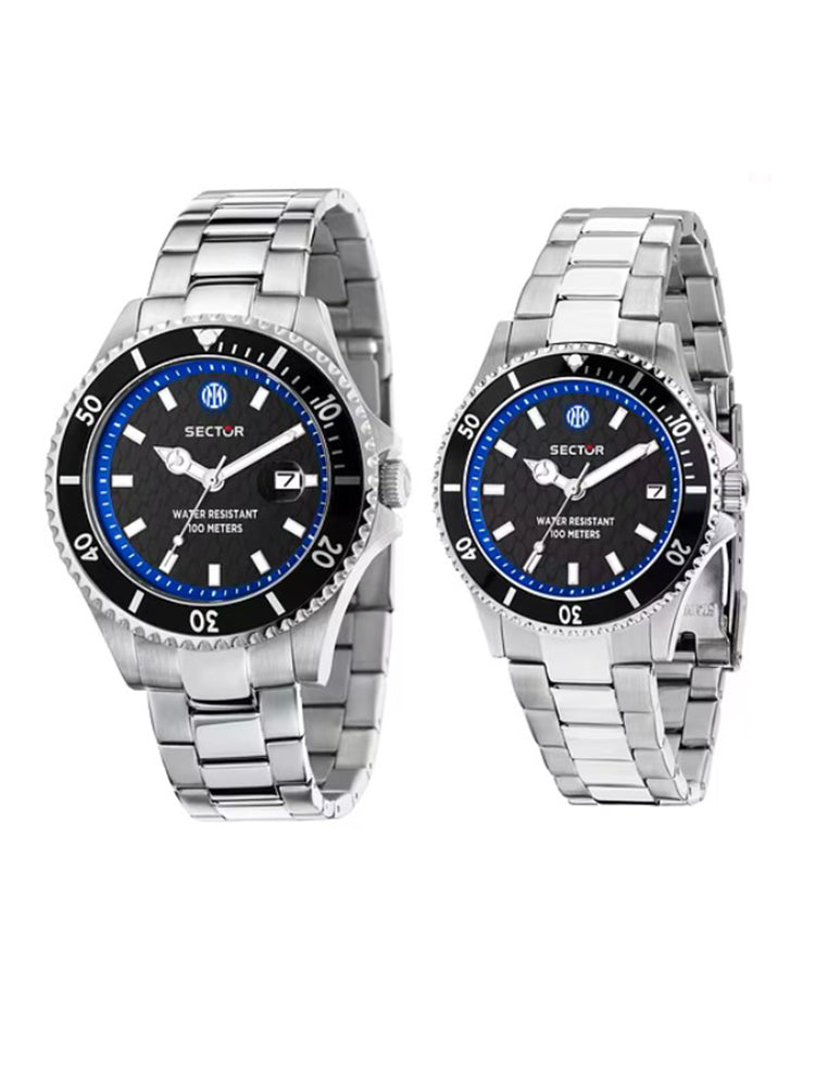 SET 2 OROLOGI UOMO E RAGAZZO INTER SECTOR