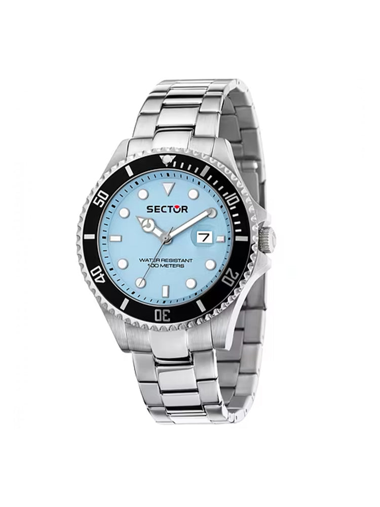 OROLOGIO UOMO SOLO TEMPO 230 CON QUADRANTE AZZURRO SECTOR