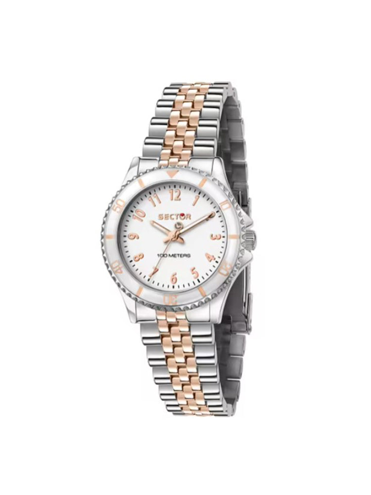 OROLOGIO DONNA IN ACCIAIO BICOLORE ROSATO SOLO TEMPO SECTOR