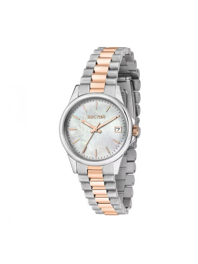 OROLOGIO DONNA SOLO TEMPO 230 IN ACCIAIO BICOLORE SECTOR