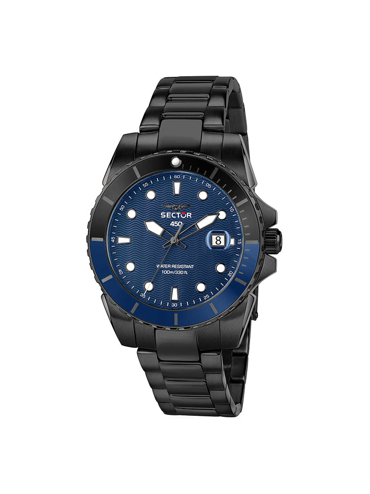 OROLOGIO UOMO SOLO TEMPO  450 BRUNITO E BLUE SECTOR