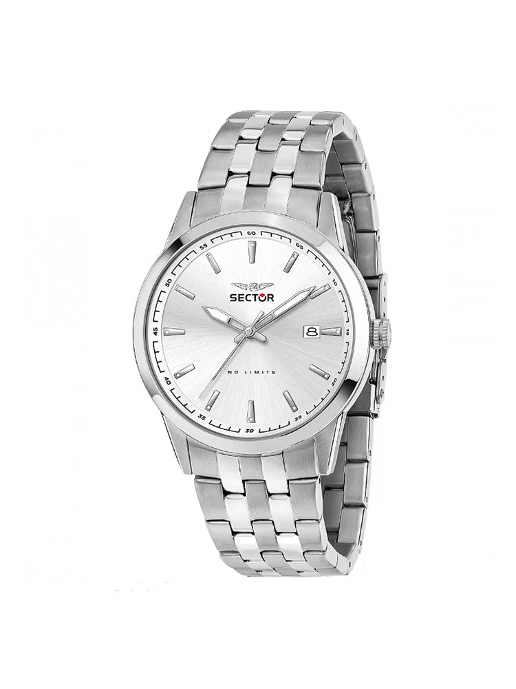 OROLOGIO UOMO 660 SOLO TEMPO IN ACCIAIO E QUADRANTE SILVER SECTOR