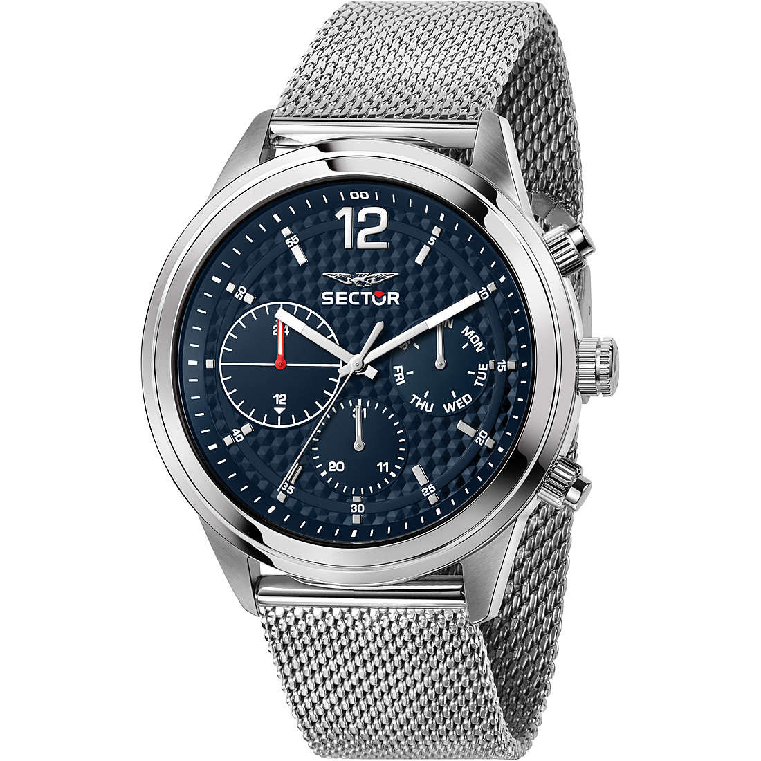 OROLOGIO UOMO MULTIFUNZIONE 670 IN ACCIAIO SILVER SECTOR