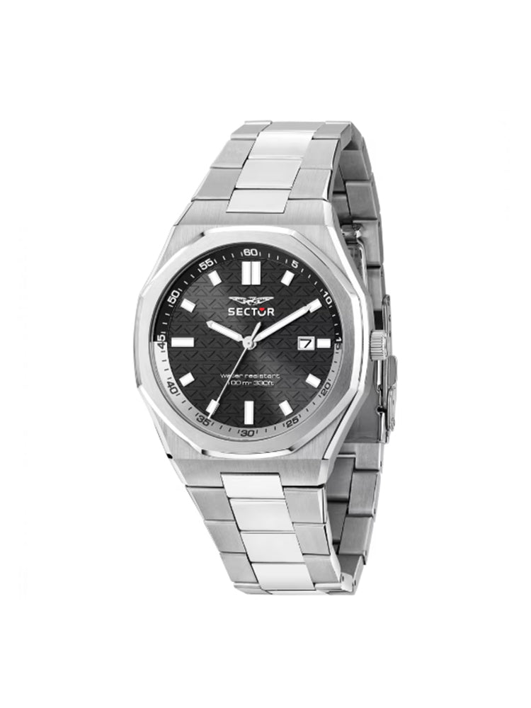 OROLOGIO UOMO OTTO150 SOLO TEMPO CON QUADRANTE NERO SECTOR