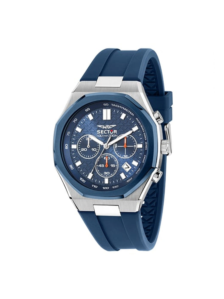 OROLOGIO UOMO OTTO150 CRONO CON CINTURINO IN SILICONE BLU SECTOR