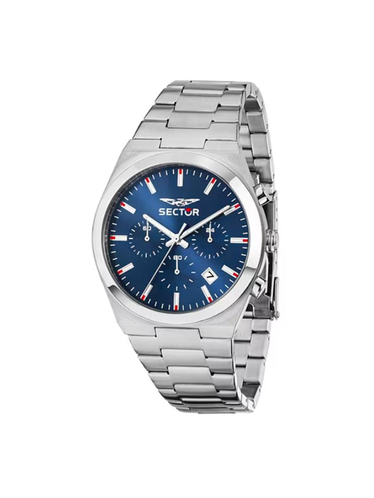 OROLOGIO UOMO CRONOGRAFO IN ACCIAIO CON QUADRANTE BLU SECTOR