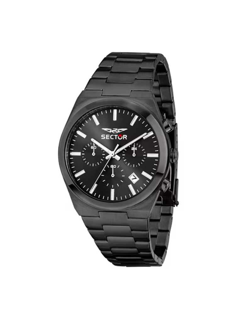 OROLOGIO UOMO CRONOGRAFO IN ACCIAIO NERO SECTOR
