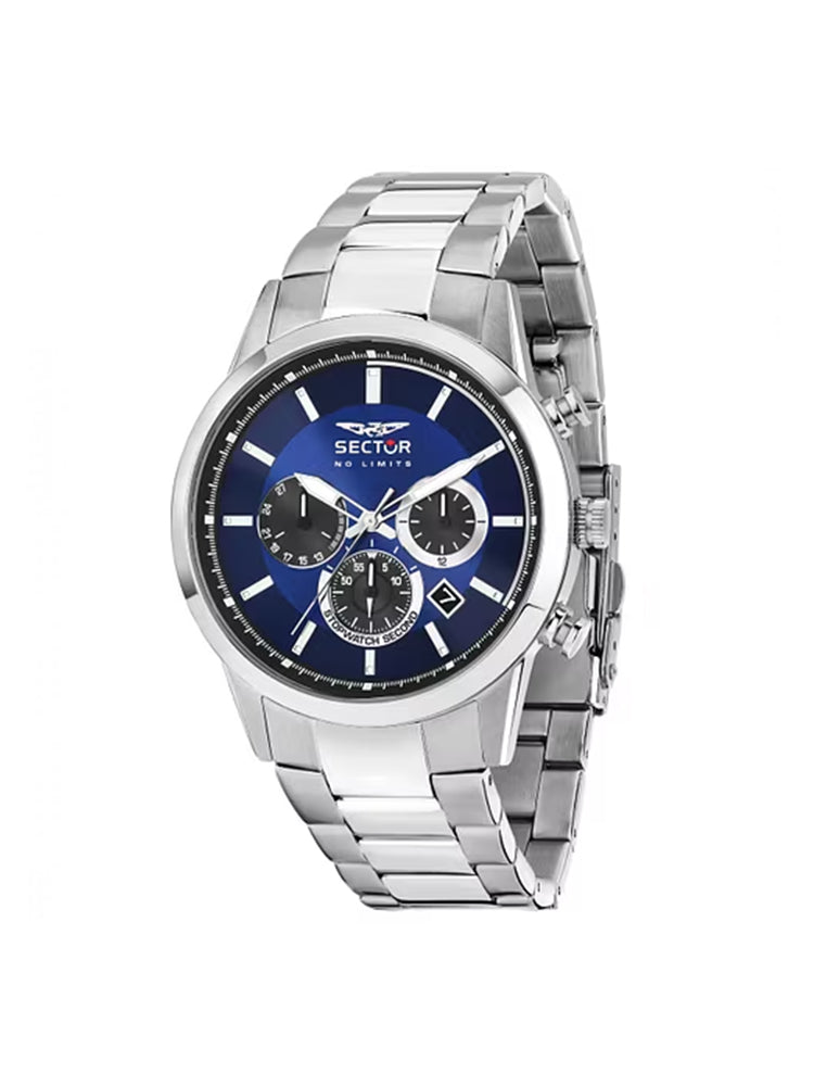OROLOGIO UOMO CRONO 660 IN ACCIAIO CON QUADRANTE BLU SECTOR