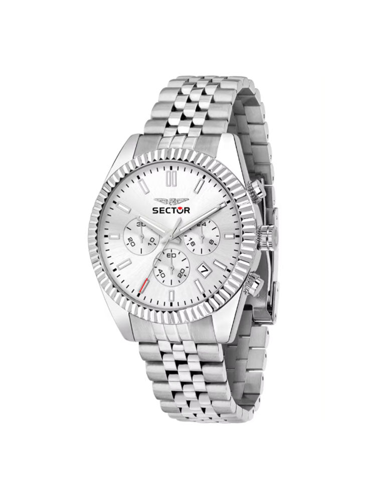 OROLOGIO UOMO CRONOGRAFO 240 IN ACCIAIO CON QUADRANTE SILVER SECTOR