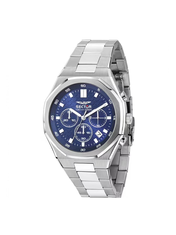 OROLOGIO UOMO OTTO150 CRONO IN ACCIAIO CON QUADRANTE BLU SECTOR