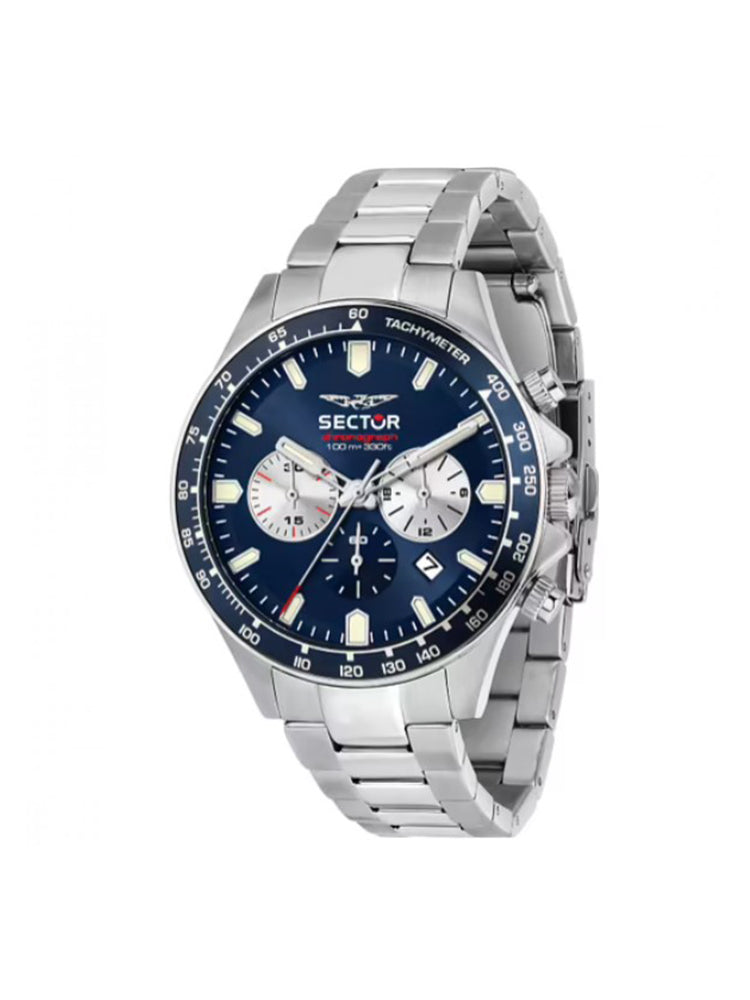 OROLOGIO UOMO CRONOGRAFO 230 IN ACCIAIO CON QUADRANTE BLU SECTOR