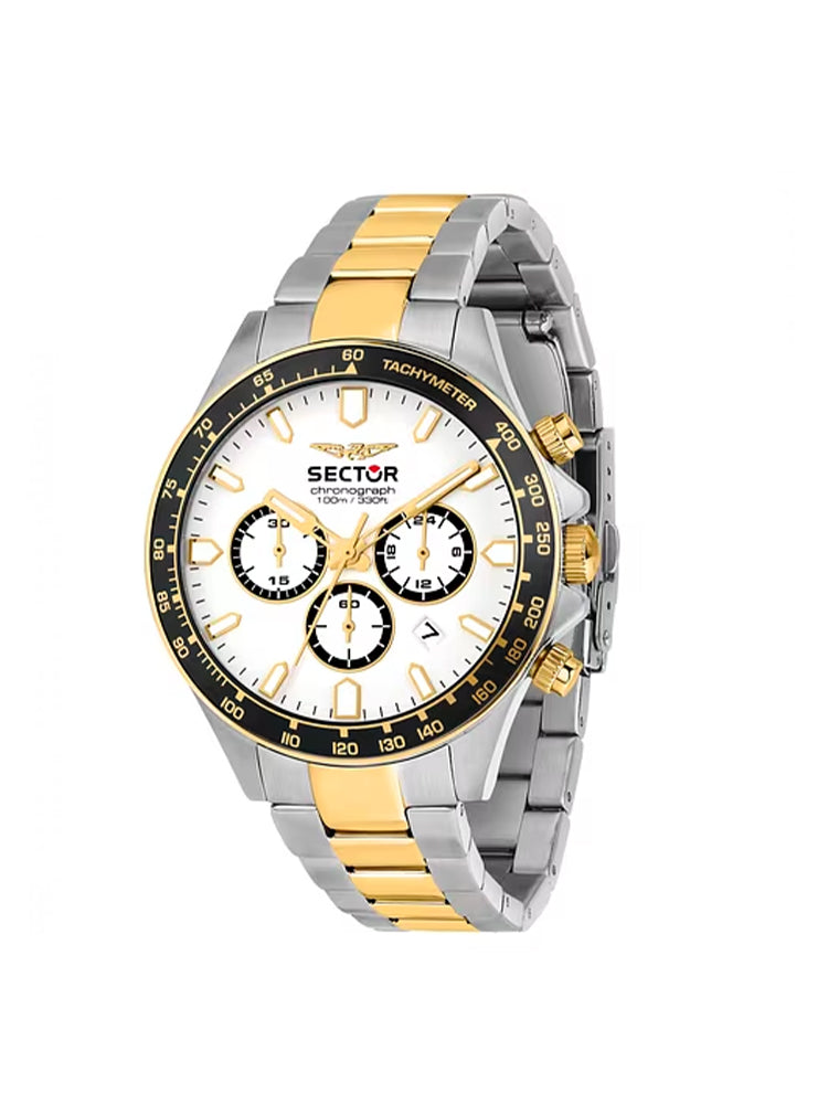 OROLOGIO UOMO CRONOGRAFO 230 IN ACCIAIO BICOLORE DORATO SECTOR