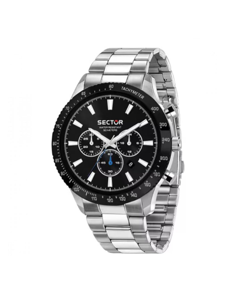 OROLOGIO UOMO CRONOGRAFO 270 CON GHIERA E QUADRANTE NERO SECTOR