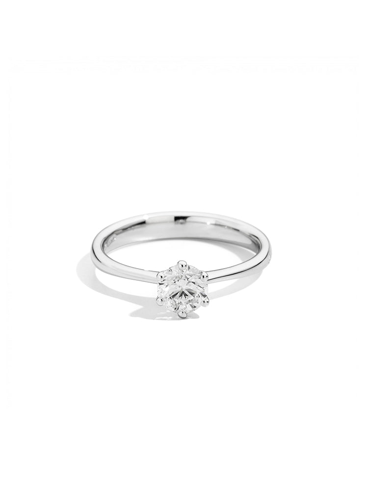 ANELLO DONNA SOFIA SOLITARIO IN ORO BIANCO E DIAMANTI 0,30 CT RECARLO