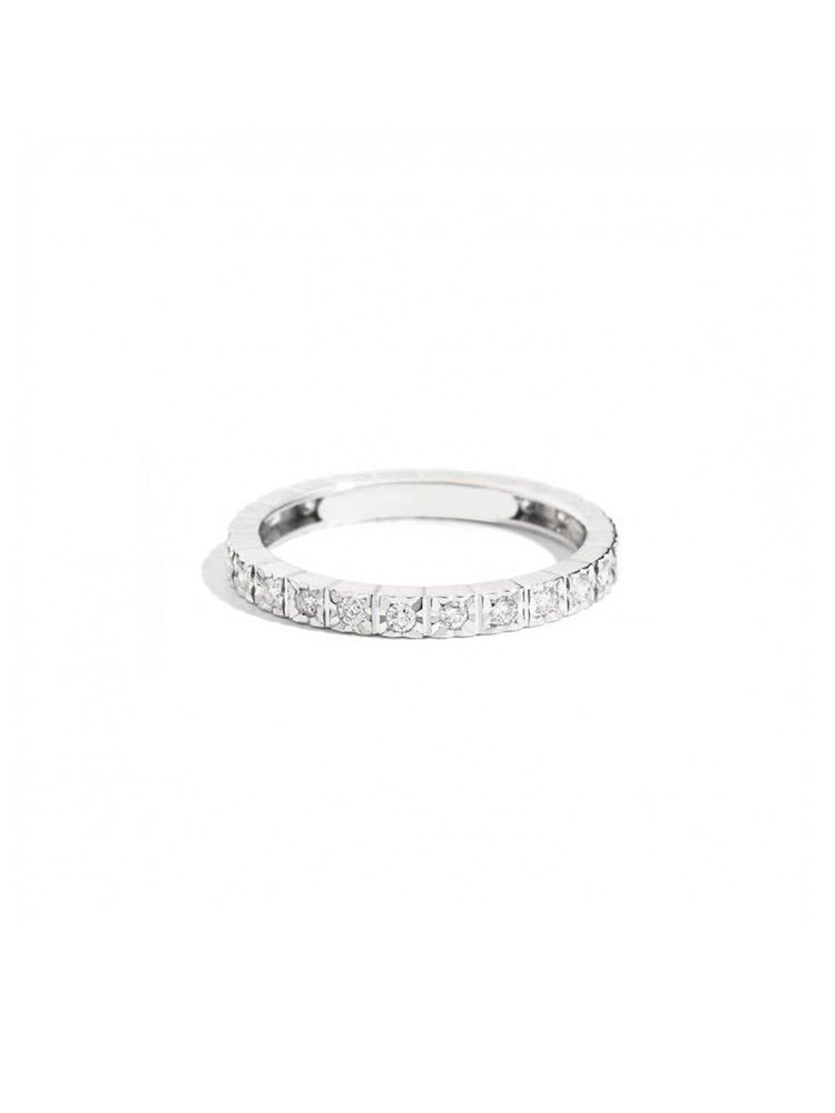 ANELLO DONNA FACECUBE GIRODITO CON DIAMANTI 0,19 CT RECARLO