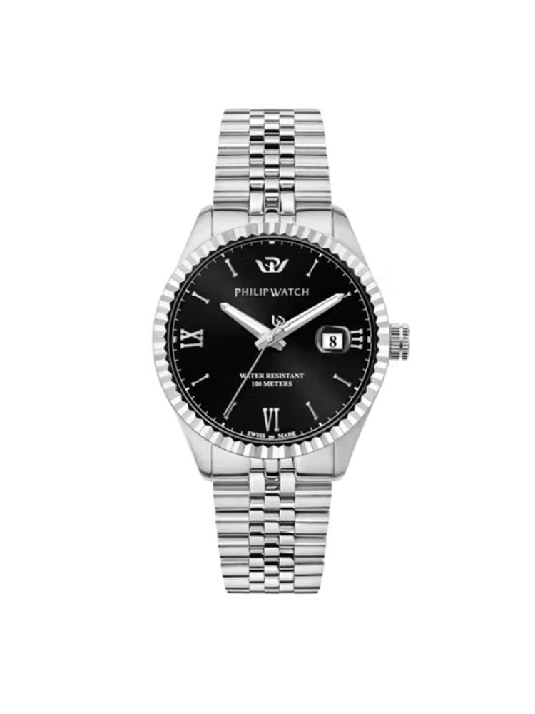 OROLOGIO UOMO CARIBE SOLO TEMPO CON QUADRANTE NERO PHILIP WATCH