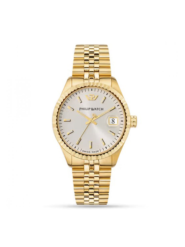 OROLOGIO UOMO SOLO TEMPO CARIBE DORATO PHILIP WATCH