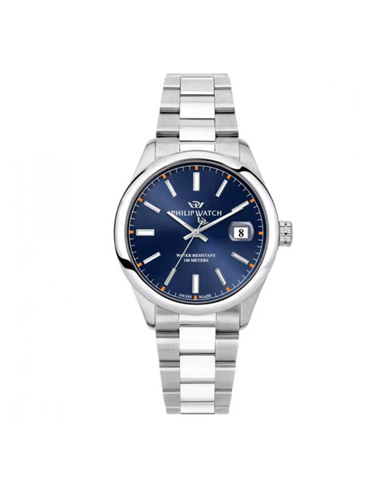 OROLOGIO UOMO SOLO TEMPO CARIBE IN ACCIAIO CON QUADRANTE BLU PHILIP WATCH