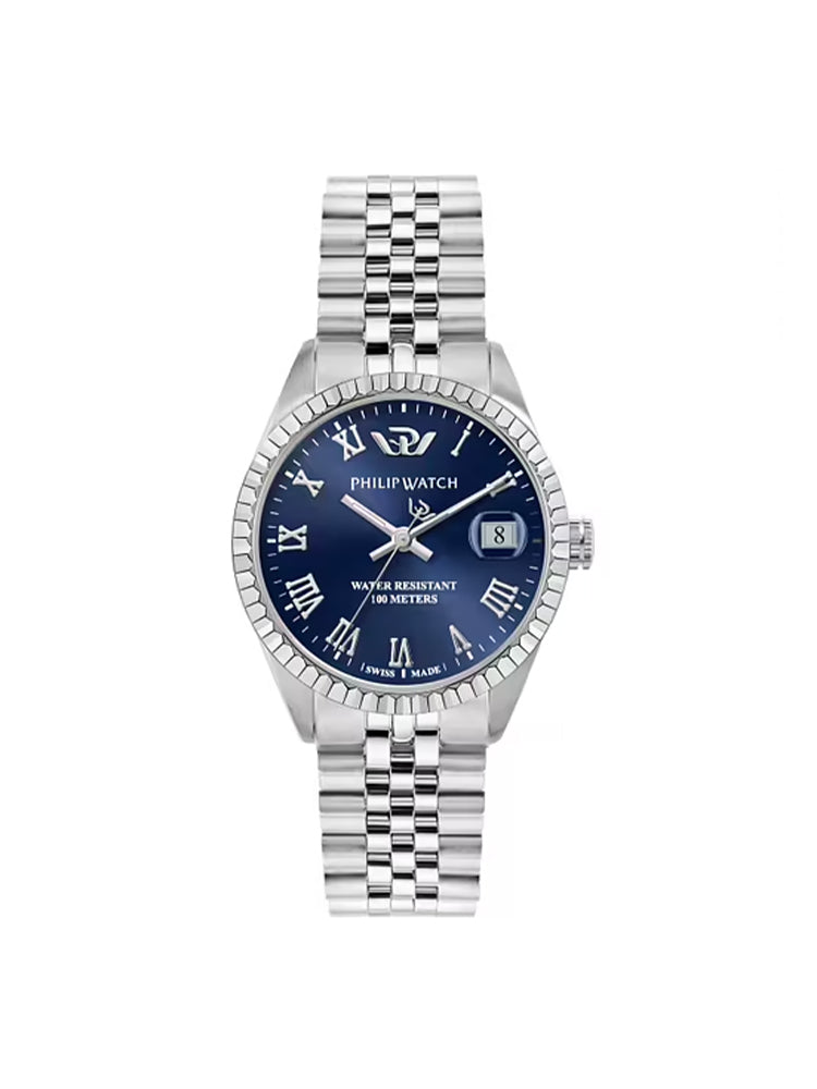 OROLOGIO UOMO CARIBE CON MAGLIA JUBILEE E QUADRANTE BLU PHILIP WATCH