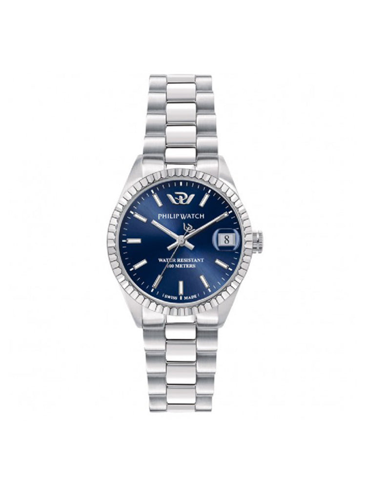 OROLOGIO DONNA CARIBE SOLO TEMPO IN ACCIAIO E QUADRANTE BLU PHILIP WATCH