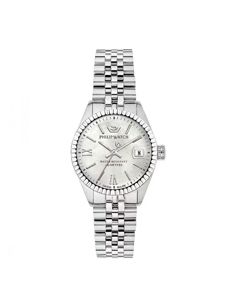 OROLOGIO UOMO CARIBE IN ACCIAIO CON QUADRANTE SILVER 39 MM PHILIP WATCH