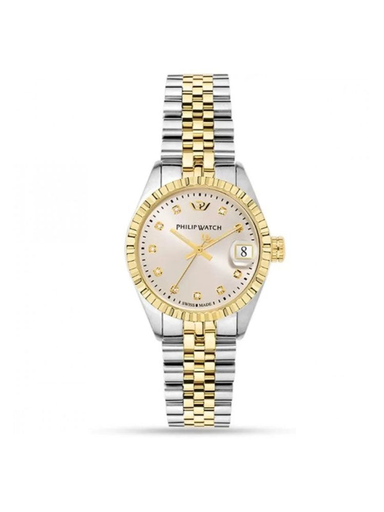 OROLOGIO DONNA CARIBE BICOLORE SILVER E ORO 31 MM PHILIP WATCH
