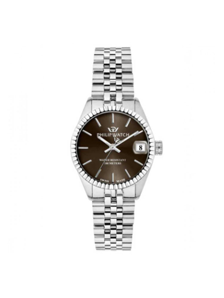 OROLOGIO DONNA CARIBE IN ACCIAIO CON QUADRANTE MARRONE PHILIP WATCH