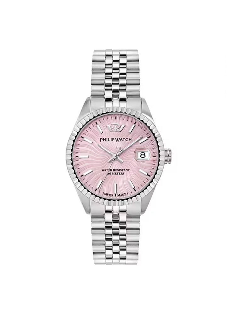 OROLOGIO DONNA CARIBE IN ACCIAIO CON QUADRANTE ROSA PHILIP WATCH