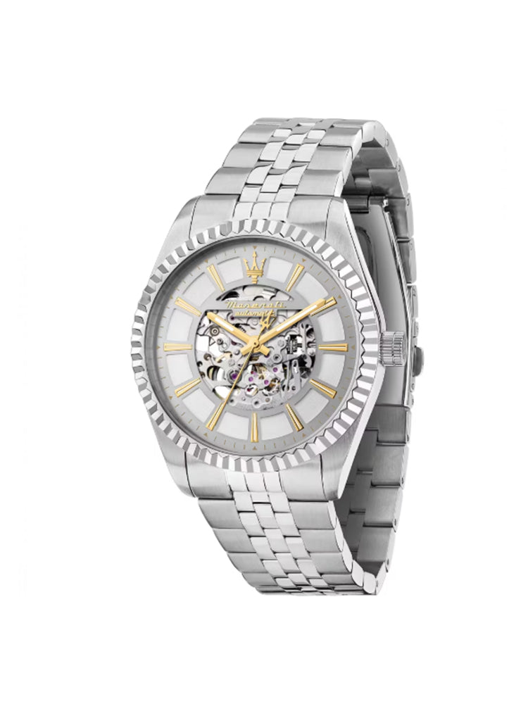 OROLOGIO UOMO COMPETIZIONE AUTOMATICO IN ACCIAIO MASERATI