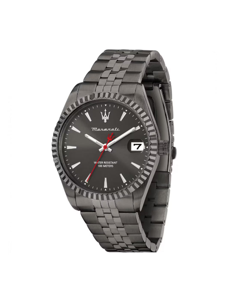 OROLOGIO DONNA COMPETIZIONE SOLO TEMPO IN ACCIAIO BRUNITO MASERATI