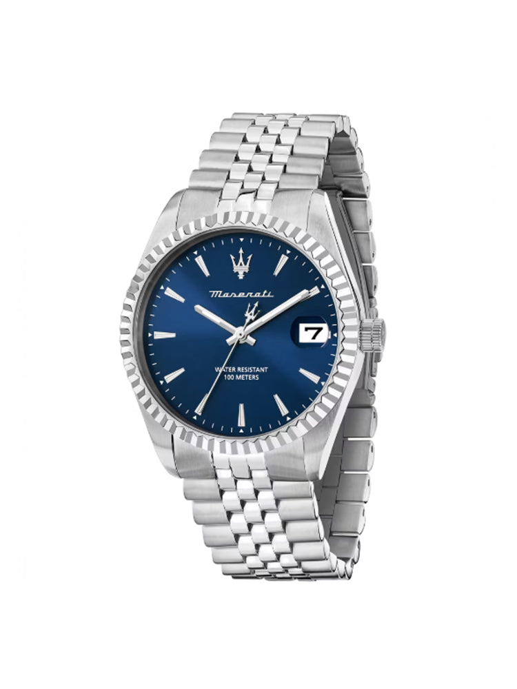 OROLOGIO UOMO COMPETIZIONE SOLO TEMPO CON QUADRANTE BLU MASERATI