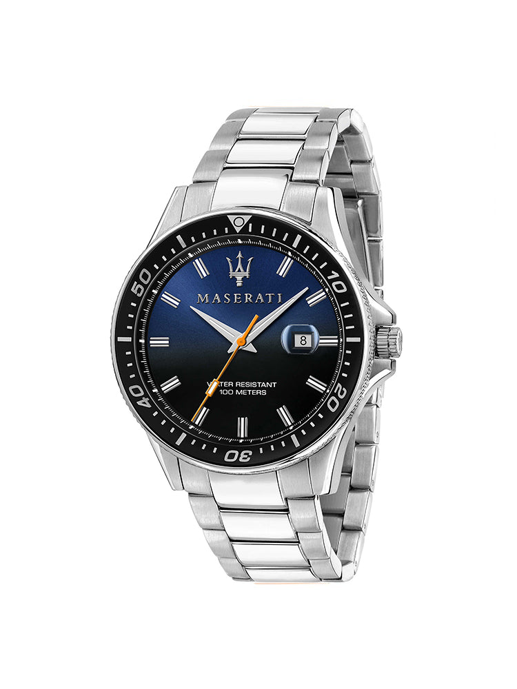 OROLOGIO UOMO SOLO TEMPO, SFIDA, IN ACCIAIO MASERATI