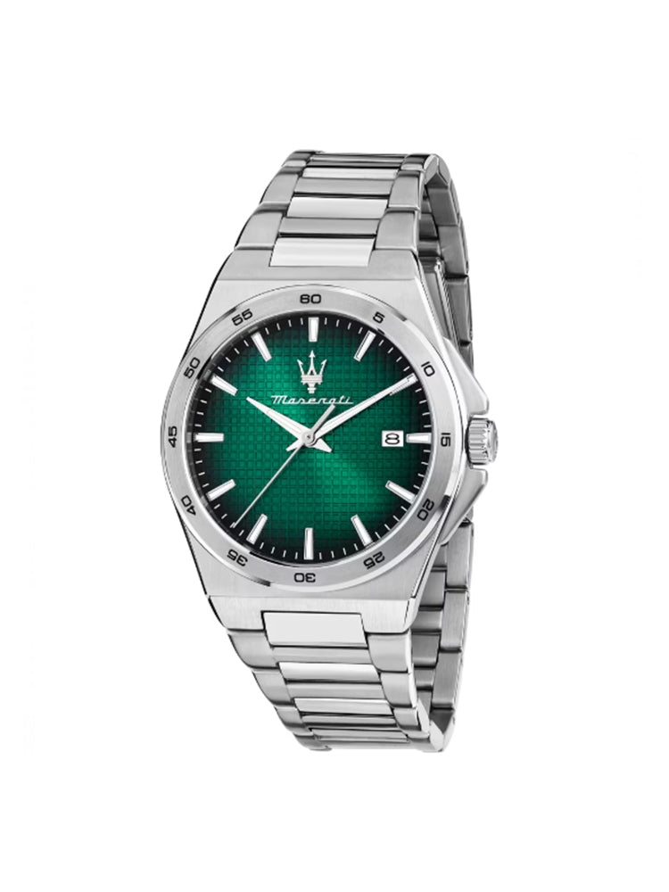 OROLOGIO UOMO VELOCITA' SLIM IN ACCIAIO CON QUADRANTE VERDE MASERATI
