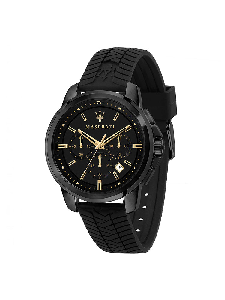 OROLOGIO UOMO SUCCESSO CRONOGRAFO IN PLASTICA NERO MASERATI