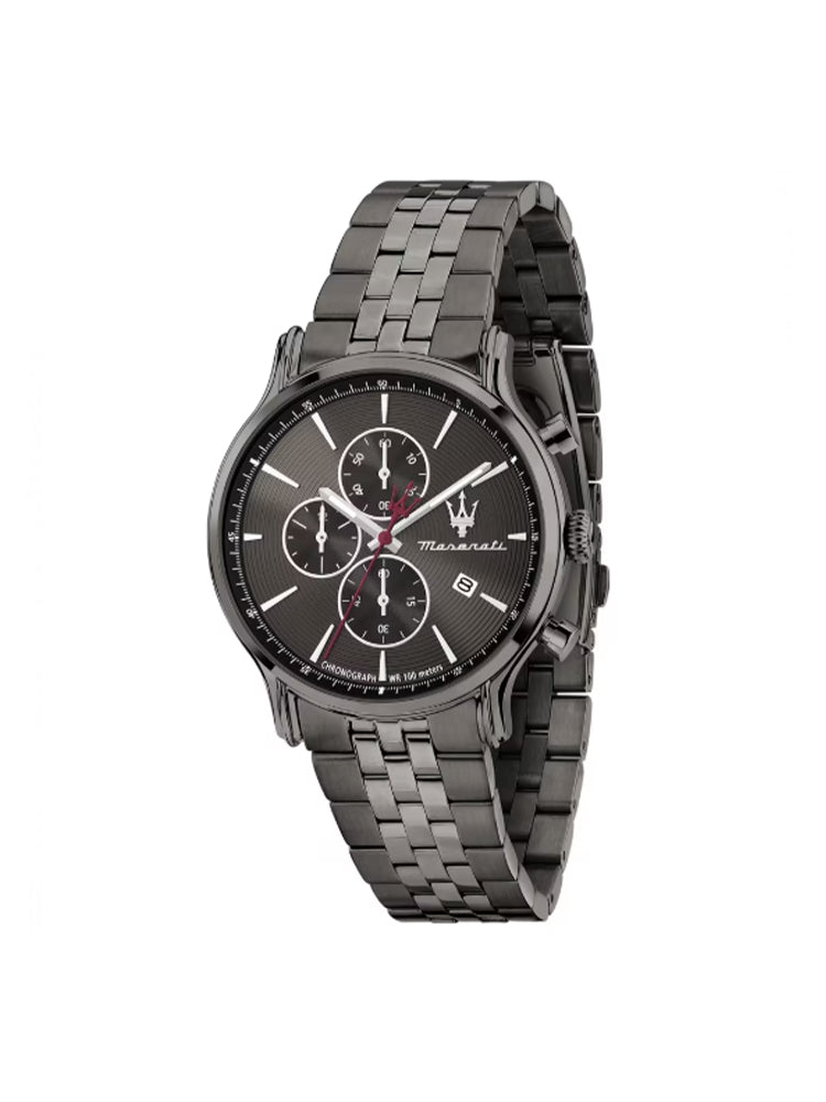 OROLOGIO UOMO EPOCA CRONOGRAFO IN ACCIAIO BRUNITO MASERATI