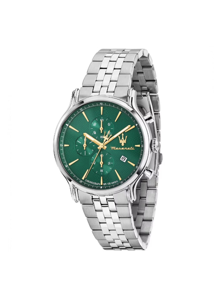 OROLOGIO UOMO EPOCA CRONOGRAFO CON QUADRANTE VERDE MASERATI