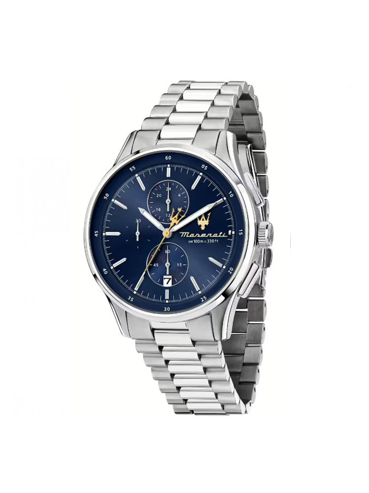 OROLOGIO UOMO SORPASSO CRONOGAFO CON QUADRANTE BLU MASERATI