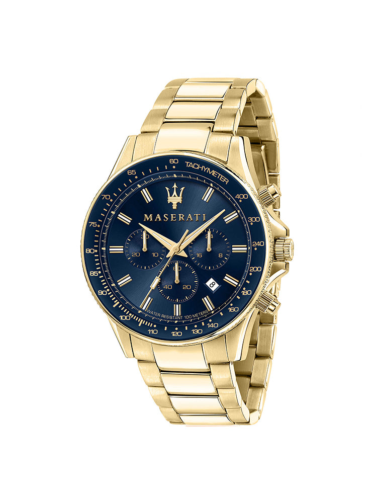 OROLOGIO UOMO CRONOGRAFO SFIDA ORO GIALLO MASERATI