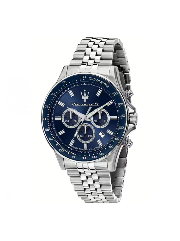 OROLOGIO UOMO SFIDA CRONOGRAFO CON QUADRANTE BLU MASERATI