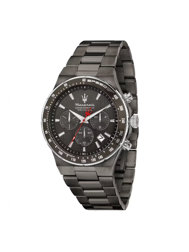 OROLOGIO UOMO SFIDA CRONOGRAFO IN ACCIAIO BRUNITO MASERATI