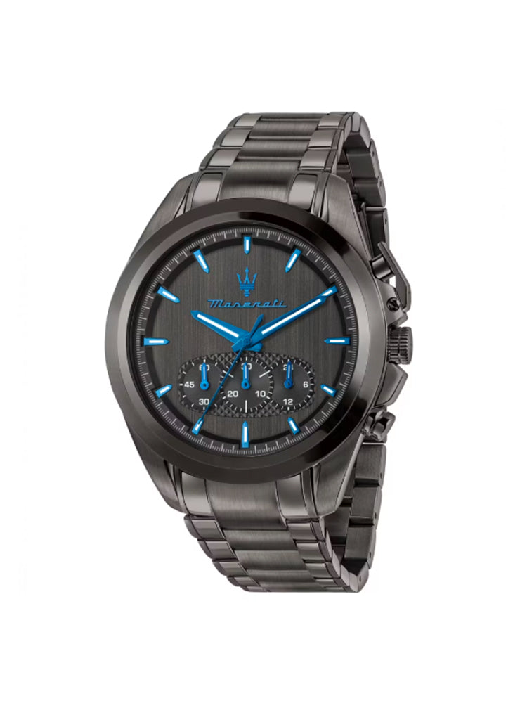 OROLOGIO UOMO DARK EDITION CRONOGRAFO CON DETTAGLI BLU MASERATI