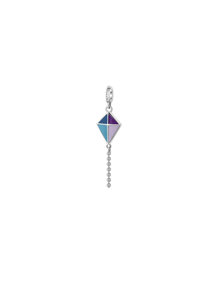 CHARM DONNA AQUILONE LIBERTA' IN ARGENTO E SMALTI ROSATO