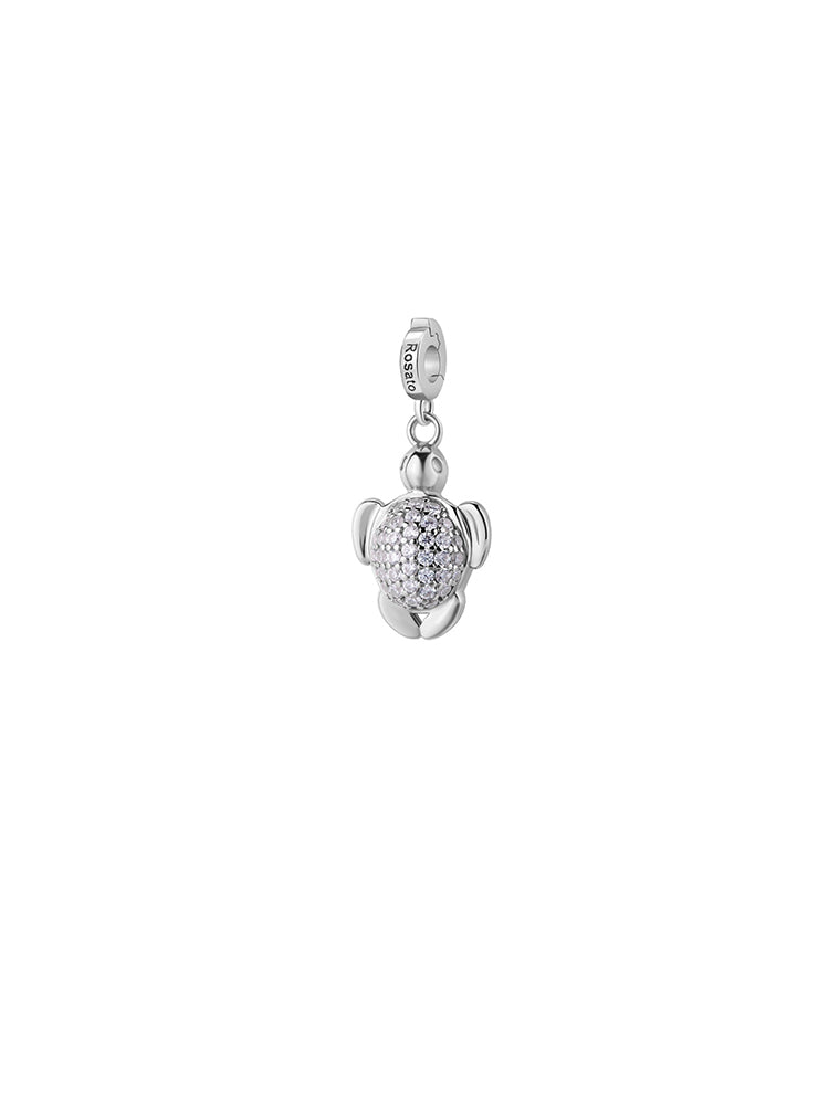CHARM DONNA TARTARUGA MARINA PENDENTE IN ARGENTO ROSATO