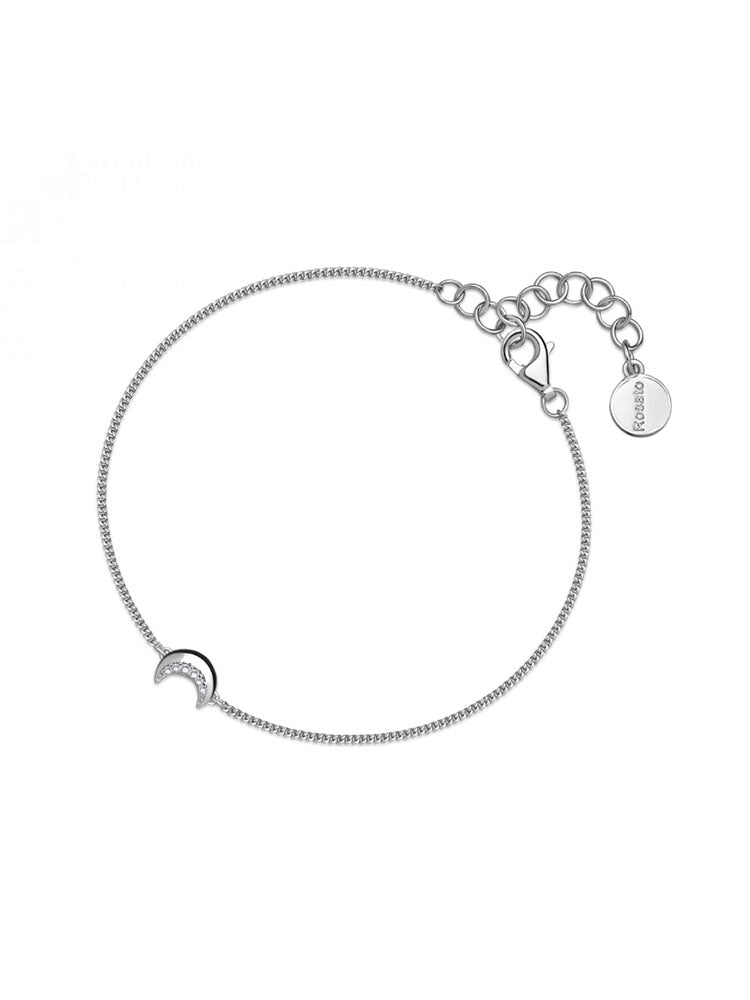BRACCIALE DONNA ALLEGRA IN ARGENTO CON LUNA ROSATO