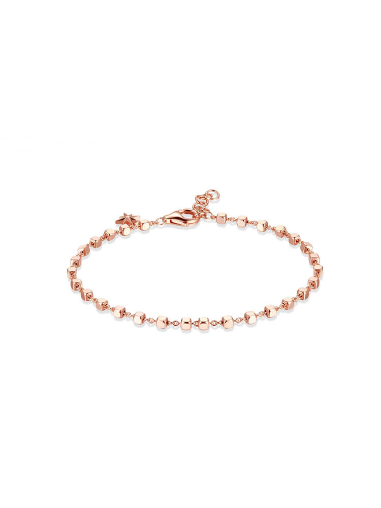 BRACCIALE DONNA STORIE COMPONIBILE IN ARGENTO COLOR ORO ROSA ROSATO