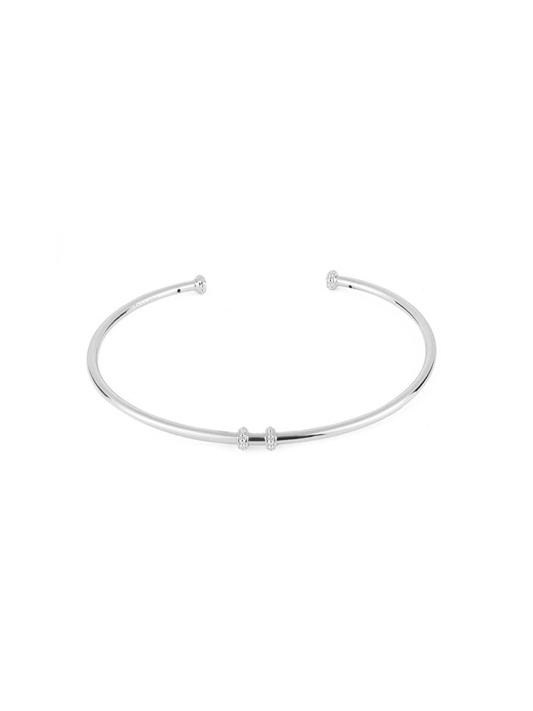 BRACCIALE DONNA ARMONICA COMPONIBILE RIGIDO APERTO IN ARGENTO ROSATO
