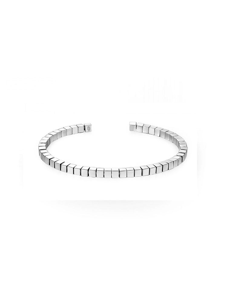 BRACCIALE DONNA CUBICA IN ARGENTO SEMIRIGIDO ROSATO