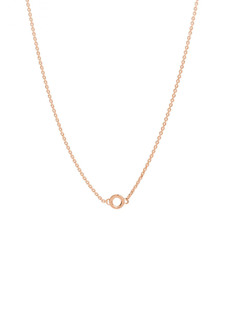 COLLANA DONNA STORIE COMPONIBILE IN ARGENTO COLOR ORO ROSA A CATENA ROSATO