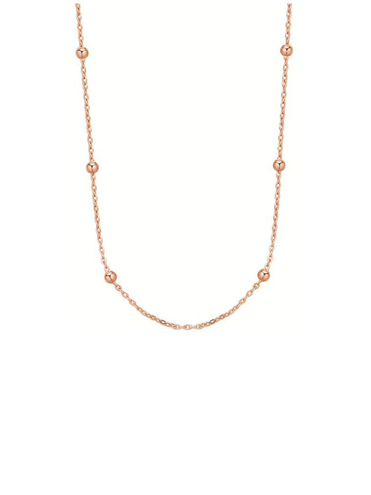 COLLANA DONNA IN ARGENTO COLOR ORO ROSA STORIE ROSATO