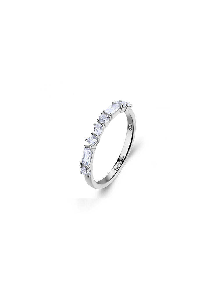 ANELLO DONNA GEMMA FEDINA IN ARGENTO CON ZIRCONIA BIANCHI MIS 16 ROSATO